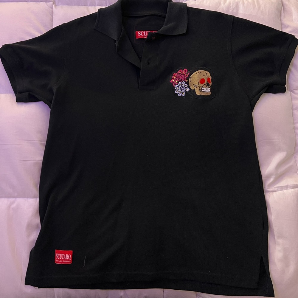 Black Scutaro Polo Size S